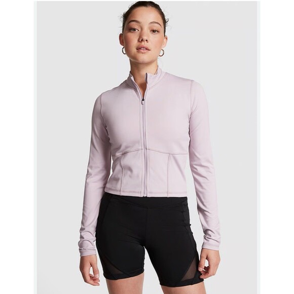 Victoria Secret Pink Soft Ultimate Zip up jacket Large nwt - Picture 1 of 8